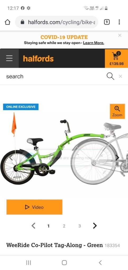 halfords tag along